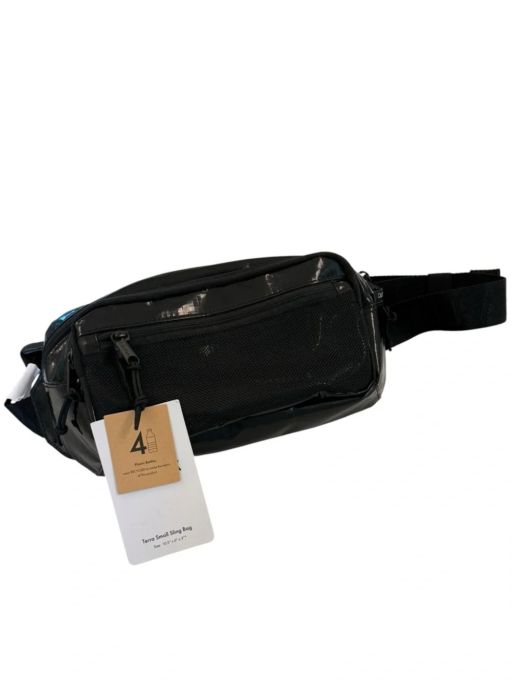 CALPAK Terra Small Sling Bag Obsidian Black Travel Crossbody Belt Bag Fanny NEW